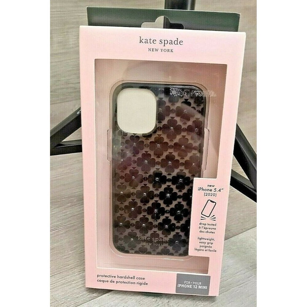 NEW Kate Spade New York Apple iPhone 12 Mini Protective Case iPhone Black Flower